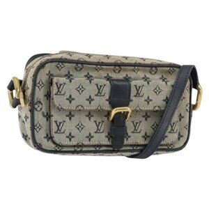 Authentic LOUIS VUITTON Monogram Mini Juliet MM Shoulder Bag Blue M92004 LV